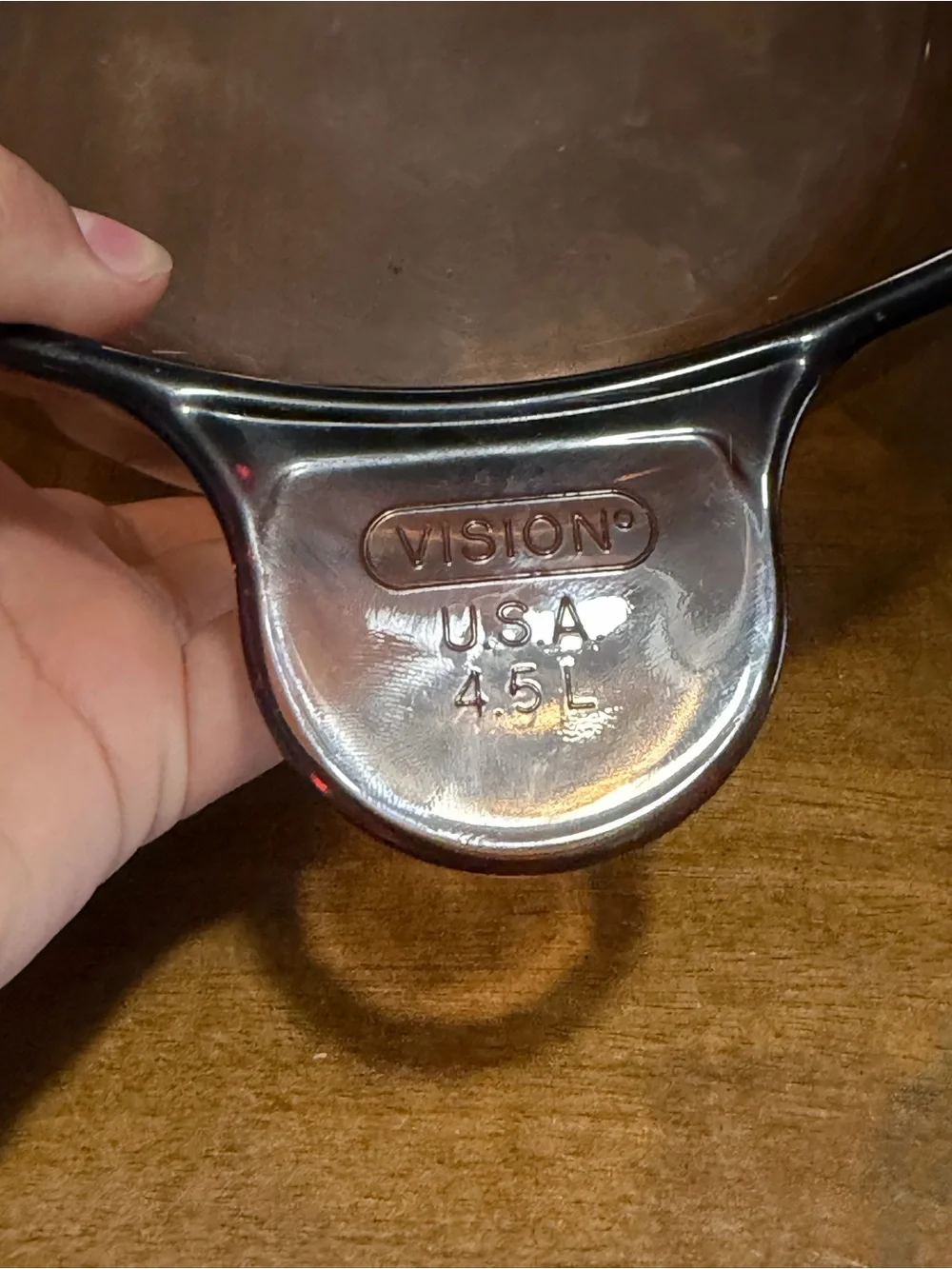 Vintage Corning Visions Amber 4.5L Dutch Oven